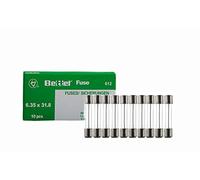 EDI-TRONIC fusibles en Verre 15A Lentement 6,3x32mm 250V Träge TYP612 10-Pack 10 pièces