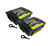 Edialux Ensemble de 2 boîtes d’appât pour Rats avec Double Verrouillage, Station d’appât sécurisée pour la Lutte Contre Les rongeurs, Utilisation intérieur & extérieur, avec clé, Plateau et Tige pour