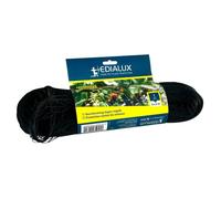 Edialux Filet anti-oiseaux 4x5m, maillage fin, polyéthylène sans nœuds, imputrescible, résistant aux intempéries, noir