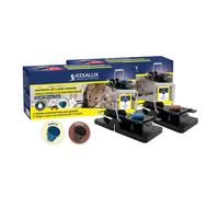 Edialux Lot de 2 pièges à souris sans toxique avec arôme chocolat et vanille blocs attractifs longue durée pour détecter les