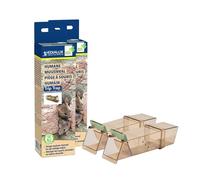 Edialux Lot de 2 pièges à Souris Vivants, piège Transparent avec aérations, Compartiment à appât Facile, Cage de Capture réutilisable pour intérieur et extérieur