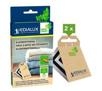Edialux Piège à mites des vêtements anti-mites textiles, protection sans produits chimiques et sans odeur pour armoires et textiles