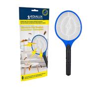 Edialux Raquette anti mouches électrique USB rechargeable, tue moustiques et mouches puissant