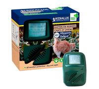 Edialux Répulsif ultrason chat et chien, anti-chats chiens souris rats, protection jardin extérieur, dissuasif ultrasonore