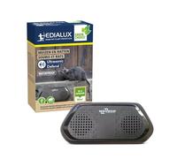 Edialux Répulsif à ultrasons Ultrasonic Defend, Appareil ultrasonique Anti-Souris et Rats, Dispositif Anti-rongeurs électronique, étanche ip44, USB Rechargeable, intérieur et extérieur, Protection 80