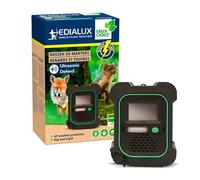 Edialux Répulsif ultrason renards et martres anti renards anti martres flash LED anti chats chiens dissuasif animal extérieur protection jardin détecteur de mouvement étanche fréquence réglable couvre