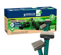 Edialux Répulsif Solaire Anti-Fourmis pour Jardin, Protection extérieure éco-Responsable, Dispositif à Vibrations ultrasoniques, Efficace et résistant aux intempéries, Couvre Jusqu’à 800 m²