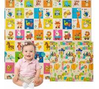 Edibaby, Tapis Eveil Bebe, 180 x 150 cm, Épaisseur 1 cm, Design Enfant, Tapis de Jeu Rembourré en XPE, Réversible et Pliable, Tapis Activités pour Chambre (Playground | 180x150 | 1cm)
