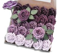 EDIBAZZAR | Bouquet de roses Set 25pcs multicolore Décoration Fleurs artificielles Roses