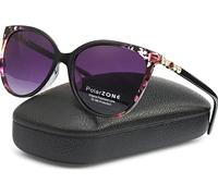 EDIBAZZAR | Lunettes de soleil polarisées Cat-Eye pour femmes + étui