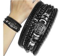 EDIBAZZAR | Set de bracelets en cuir LEDER Punk-Set