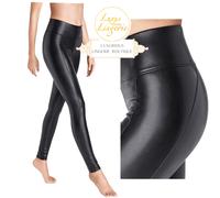 EDIE FORMING LEGGINGS Par Wolford 34 Noir Formant Pantalon En Similicuir