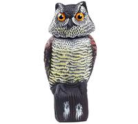 Ediesi Anti-Pigeons Effaroucheur Oiseaux, Chouette, Hibou - Répulsif Oiseaux Extérieur pour Jardin, Potager et Terrasse, avec Tête Rotative 360°, Naturel et Réaliste