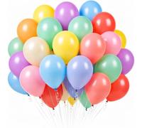 Ediesi, Ballons de Baudruche Pastel 100 Pcs, Ballons Anniversaire 1 An, Ballon Gonflable Enfant, Baby Shower, Happy Birthday Décoration