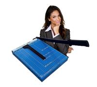 Ediesi, Massicot, A4, Coupe Papier, Guillotine, pour Home, Feuilles A4, Cisaille pour Office, Professionnel, Manuel, Précision Maximale, 3 Couleurs disponibles (Bleu)