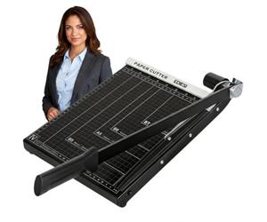 Ediesi, Massicot, A4, Coupe Papier, Guillotine, pour Home, Feuilles A4, Cisaille pour Office, Professionnel, Manuel, Précision Maximale, 3 Couleurs disponibles (Noir)