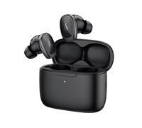 Edifier Écouteurs sans Fil NeoDots à Suppression Active du Bruit Hybride, ANC d'une Profondeur de -48 DB, Audio sans Fil de Haute résolution & LDAC, Recharge sans Fil, 56 Heures d'autonomie - Noir