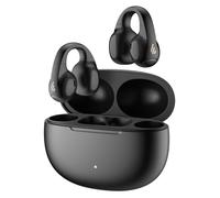 Edifier Écouteurs sans fil Open-Ear, Bluetooth 5.4, batterie 28H et IP56, micros antibruit AI, Ear-Clip de sport - Noir