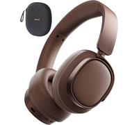 Edifier ES850NB Casque Bluetooth supra-auriculaire avec suppression de bruit active, 92 h d’autonomie, filaire et sans fil, certifié Audio Hi-Res - Marron