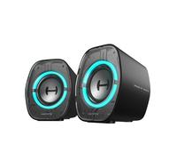 Edifier G1000 II Enceinte PC Gamer de Bureau: Haut-Parleur Large Bande 2.5" et Basses Améliorées, RGB Dynamique, Modes Jeu/Musique/Film, Bluetooth/USB-C/AUX, Enceintes pour PC, PS5, Switch - Noir