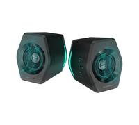 EDIFIER G2000 édition noir et or, puissance 32W, enceintes de jeu pour ordinateur, pour ordinateur portable et de bureau, multimédia avec caisson de basses, Bluetooth, USB, AUX, éclairage RGB