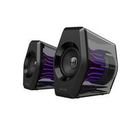 Edifier G2000 Pro-Enceintes PC Gaming 2.0(Peak 64W) avec Éclairage RGB TempoFlow™ 270°, Son Surround Virtuel 7.1-Bluetooth 5.4/USB-C/AUX-Compatible PC, PS5, Xbox, Mobile-Haut-parleurs Gamer-Noir