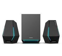 Edifier Hecate G1500 MAX, Enceinte PC gaming 2.1, 60 W, avec sortie caisson de basses, éclairage RGB, Bluetooth 5.3/USB/USB-C/AUX 3,5 mm - Noir