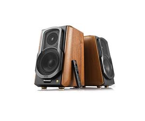 Edifier MELARQT S1000MKII Haut-Parleur Audiophile Active Bookshelf 2.0-120 W - Bluetooth 5.0 avec aptX HD - Entrée Optique - Haut-Parleur de Moniteur de proximité alimenté avec amplificateur de