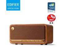 EDIFIER MP230 Enceinte Bluetooth Rétro de Table 20W Double Haut-parleur 48mm Autonomie 9H Charge Rapide AUX USB-C Carte TF Boutons Piano Brown