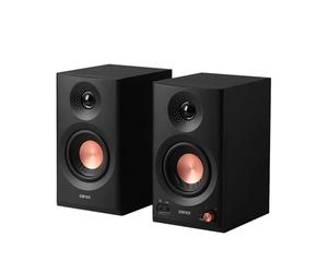Edifier MR3 - Haut Parleurs de Studio Compacts 2.0, Hi-Res Audio, Bluetooth V5.4, Contrôles physiques, RCA, AUX, Application Mobile, 2x18W, Noir