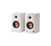 Edifier MR3 Moniteur de studio 2.0, Bluetooth v5.4, entrée TRS/RCA/AUX, 36 W RMS, réponse plate 52 Hz à 40 kHz, pilotes 3,5", tweeters 1", audio haute résolution (blanc)
