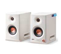 Edifier MR5 Haut-parleur de studio actif | Moniteur 3 voies Hi-Res 110 W + crossover tri-amped | XLR, TRS, RCA + AUX | sans fil LDAC 24 bits/96 kHz | Application ConneX | EQ + régulateur avant | Blanc