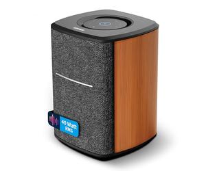Edifier MS50A - Haut-Parleur WiFi Samrt avec Bluetooth et Fonction stéréo sans Fil Fonctionne avec Amazon Alexa, Apple AirPlay 2, Spotify, etc. Marron