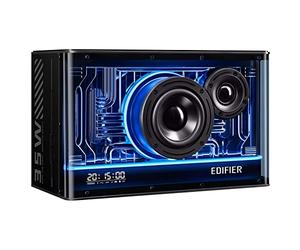 Edifier QD35 Système de Haut-parleurs Bluetooth Compact avec Effets Lumineux RGB, Bluetooth V5.3 et Deux Ports de Chargement Ultra-Rapides. Certifié Hi-Res Audio (Black)