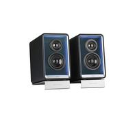 Edifier QR65 Enceinte pour Moniteur au Design Actif (70 W) avec Effets Lumineux RVB, 3 Ports de Charge Rapide USB TurboGaN et Sortie Caisson de Basses, Noir