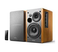 Edifier R1280DB Enceintes de bibliothèque Bluetooth alimentées - Entrée Optique - Moniteurs de Studio sans Fil - Enceinte de proximité 4 Pouces - 42W RMS - Grain de Bois