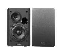 Edifier R1280T Noir- Enceintes Studio et Bibliothèque Actives 42W, Télécommande IR, 2 Entrées RCA, Ampli Intégré, Pour PC, Portable, Mac, Téléphone et Hi-Fi