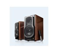 Edifier Enceintes bibliothèque actives S2000MKIII – Tri‑amplifiées 130W, Bluetooth, optique