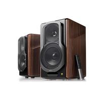 Edifier S2000MKIII Enceintes Bibliothèques Amplifiées Bluetooth 2.0 - Moniteur de Studio de proximité Actives Tri-amplifiées 130w pour Audiophiles avec Entrée Optique, sans-Fil et Ligne