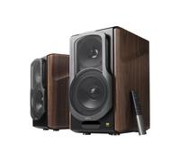 Edifier Enceintes bibliothèque actives S2000MKIII – Tri‑amplifiées 130W, Bluetooth, optique