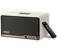 Edifier S300, enceinte de bureau Hi-Fi, audio Hi-Res LDAC, multiroom sans fil et couplage stéréo, 80 W, AirPlay 2, Bluetooth 5.4, USB-C, AUX, design rétro avec télécommande