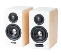 Edifier S880DB MKII - Haut-Parleur Haute Qualité, LDAC, BT 5,3, Télécommande, 2-Voies, avec Fil &sans Fil 88 W, Blanc & Bois, Application