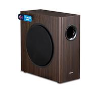 Edifier Caisson de basse actif T5s – 8 pouces 70W, filtre passe-bas, jusqu'à 35 Hz, boîtier MDF BOIS