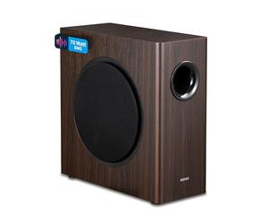 EDIFIER T5s CAISSON DE BASSE ACTIF - Haut-parleur de 8 pouces, 70W - Filtre passe-bas - Fréquence jusqu'à 35 Hz - Boîtier MDF pour une résonance réduite - Connexions RCA - Design intemporel (T5s BOIS)