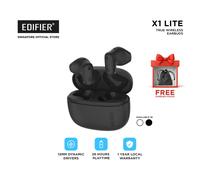 Edifier X1 Lite Écouteurs Bluetooth 5.4 véritablement sans fil, 26 h d’autonomie, AI mono-micro pour des appels clairs, résistance à la transpiration IP54, faible latence, charge rapide