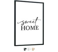 edihome, Cadre 40x60, en Bois, Laminé Acrylique, pour Diplômes Universitaires, Certificats, Pósters et Photos, Décoration Murale, Salon ou Bureau (Noir)