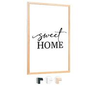 edihome, Cadre 50x70, en Bois, Laminé Acrylique, Mural, Décoration de Salon, pour Puzzle, Maillot, Poster (Bois, 50x70)