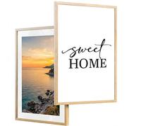 edihome, Cadre Photo A3, (2 Unités), 29,7 x 42, en Bois, Laminé Acrylique, pour Diplôme Universitaires, Mural, Décoration de Salon (Bois, 2 unités)