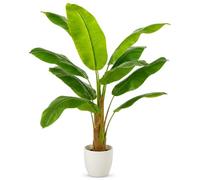 edihome, Plante Décorative Intérieur - Bananier Artificiel 120cm - Grande Plante Tropicale Réaliste pour Maison, Bureau, Hôtel, Centres Commerciaux - Décoration Intérieur/Extérieur