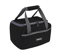 edihome, Sac Isotherme Repas, Lunch Box Isotherme, 8L, Déjeuner pour le travail, Portable, pour Manger pendant le voyage (Noir)